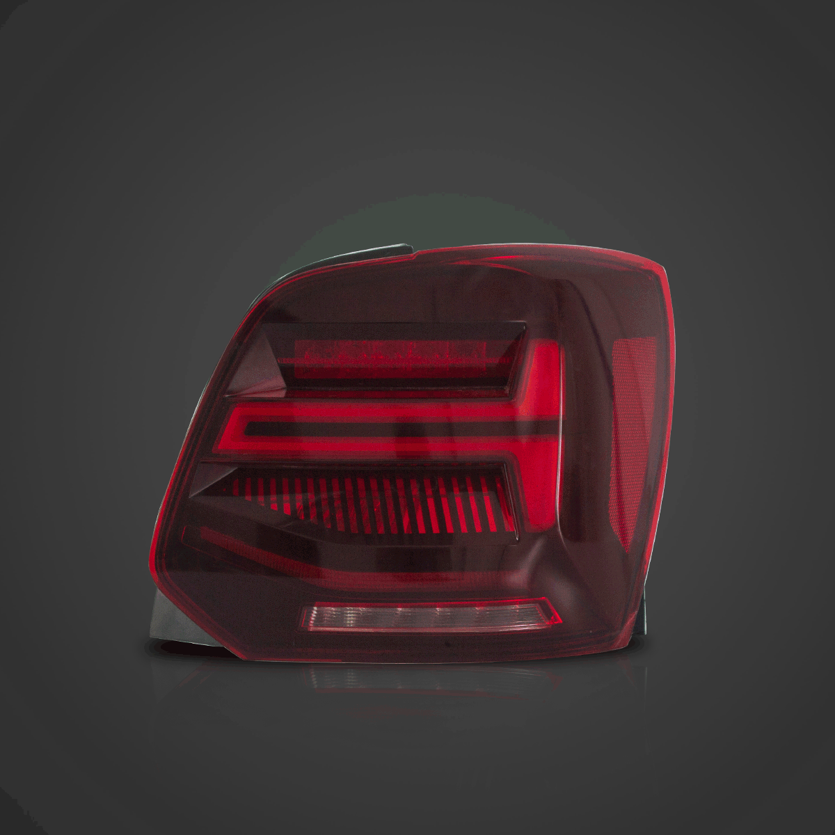 LED Tail Light Assembly With Sequential Turn Signal For 2009-2017 Volkswagen Polo 5th Gen (LWB/SWB）