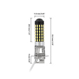 H3 LED Fog Light/DRL Bulbs 6W 2000ML 6500K White | 2 Bulbs