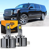 For 2015-2016,2019 GMC Yukon XL HID 9005 D3S LED Headlight Bulbs Bundle