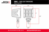 BLACKOUT LED CUBE SPOT LIGHT Body Armor 4x4
