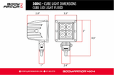 BLACKOUT LED CUBE FLOOD LIGHT Body Armor 4x4