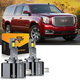 For 2015-2019 GMC Yukon HID 9005 D3S LED Headlight Bulbs Bundle