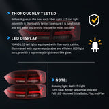 LED Tail Light Assembly With Full LED Sequential Turn Signal For 2011-2014 Volkswagen Jetta/Sagitar 6th Gen (A6)