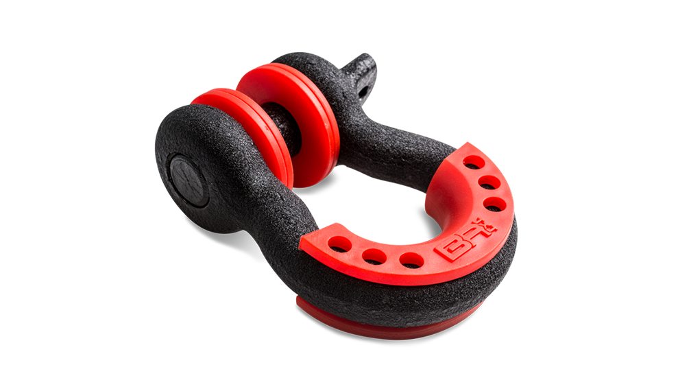 3/4 BLACK D-RING WITH ISOLATORS (SINGLE) Body Armor 4x4