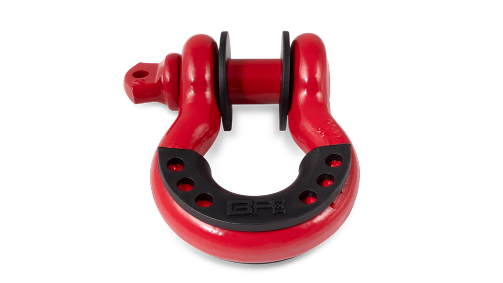 3/4 RED D-RING WITH ISOLATORS (SINGLE) Body Armor 4x4