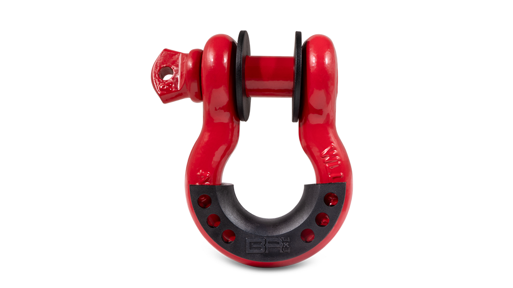 3/4 RED D-RING WITH ISOLATORS (SINGLE) Body Armor 4x4