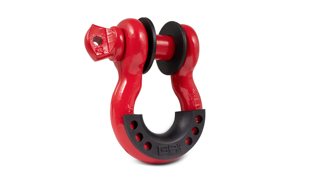 3/4 RED D-RING WITH ISOLATORS (SINGLE) Body Armor 4x4
