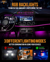 AS-800 RGB Slim Switch Panel with APP&Remote Control, Toggle/ Momentary/ Pulsed Mode Supported(One-Sided Outlet)