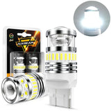 T20 7443 7440 LED Backup Reverse/Turn Signal/Brake Tail Light Bulbs 11W 4000LM 6500K White B1 Series | 2 Bulbs