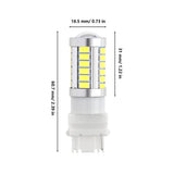 3156 LED Backup Reverse/Turn Signal/Brake Tail Light Bulbs 20W 4000LM 6500K White 33LED Series | 2 Bulbs