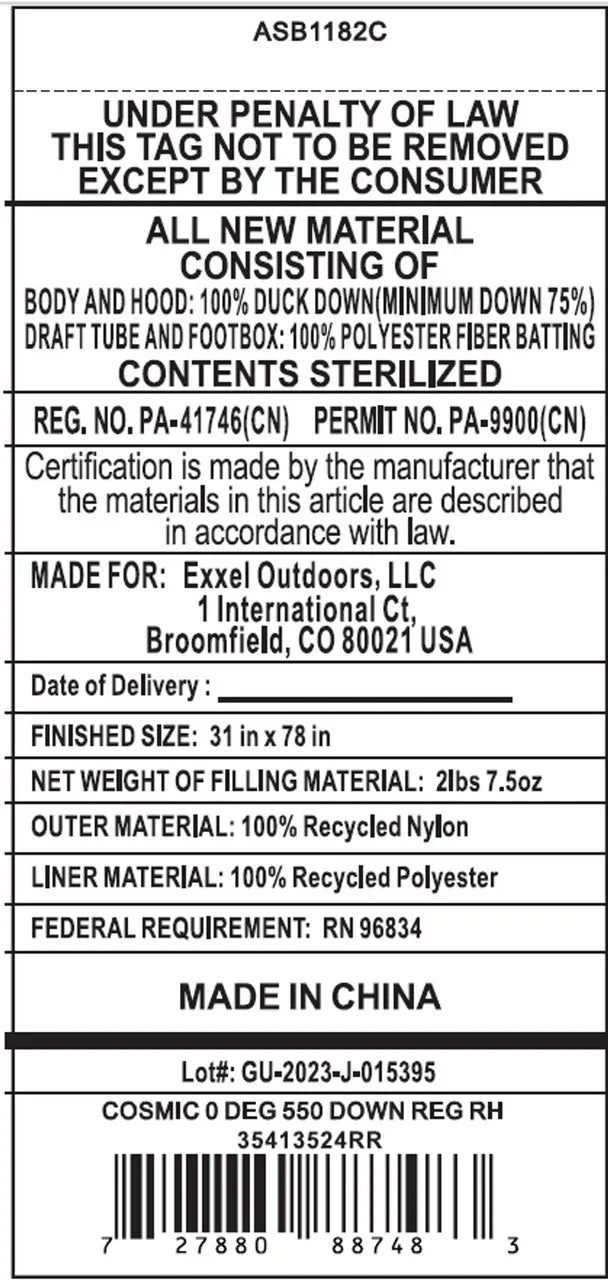 Kelty Cosmic Down 0 Sleeping Bag