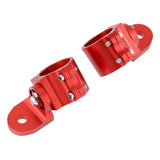 3FT/4FT LED RGB Whip Lights with Bluetooth/ Remote Controlled & Red Universal Flagpole Light Mount  for all UTVs with 1.75" to 2" Roll Cage
