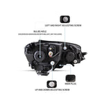 LED Headlight Assembly Projector Black For 2012-2017 Volkswagen Golf 7th Gen (Mk7, Typ 5G)
