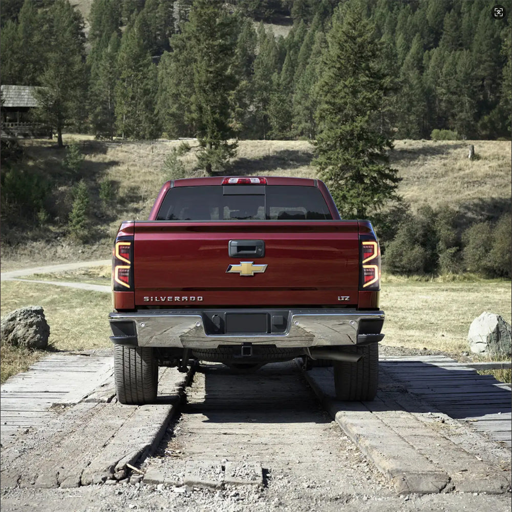 LED Tail Light Assembly With Dynamic Welcome Lighting For 2014-2018 Chevrolet Silverado