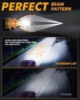 🆕H11+H11 LED Headlight Bulbs S3 Pro Series Dual Decoder CAN-BUS Error Free 12V 120W 24000LM 6500K Cool White |4 Bulbs