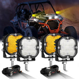 XP-ULTRA Series 3 Inch 80W 9600LM LED Pods Lights White&Amber