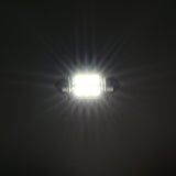 31MM DE3175 DE3021 DE3022 1.22" Festoon LED Interior/Dome/Map/License Plate Light Bulbs 2.7W 200LM 6500K White | 2 Bulbs