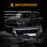 LED Headlight Assembly 4Pcs Projector Upgrade For 2014-2024 Toyota 4Runner