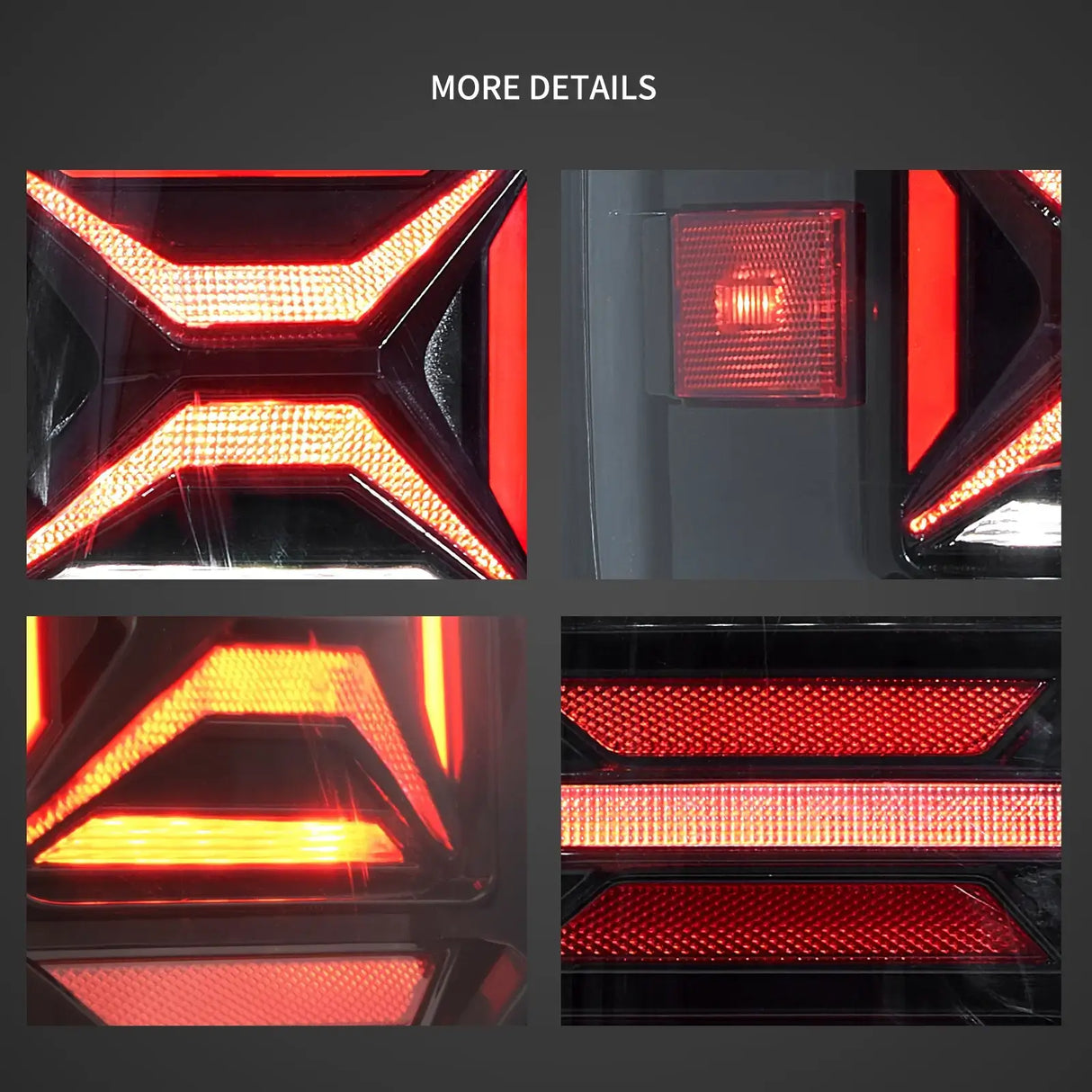 LED Tail Light Assembly With Red Turn Signal Clear For 2007-2013 Chevrolet Silverado 1500 2500HD 3500HD & 2007-2010 GMC Sierra 1500 2500HD 3500HD Dually