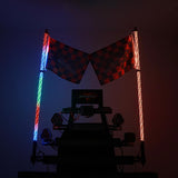 3FT/4FT LED RGB Whip Lights & Rear Pillar Flagpole Light Brackets Combo for Can-Am Maverick X3 2017 2018 2019 2020 2021