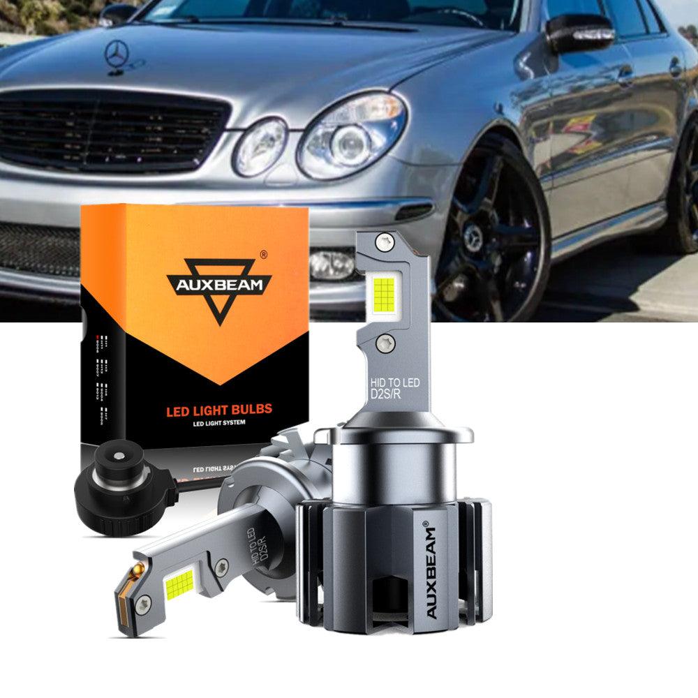 For 2001-2006 Mercedes-Benz CL55 AMG with HID headlamps LED Light Bulbs High Low Beam Bundle