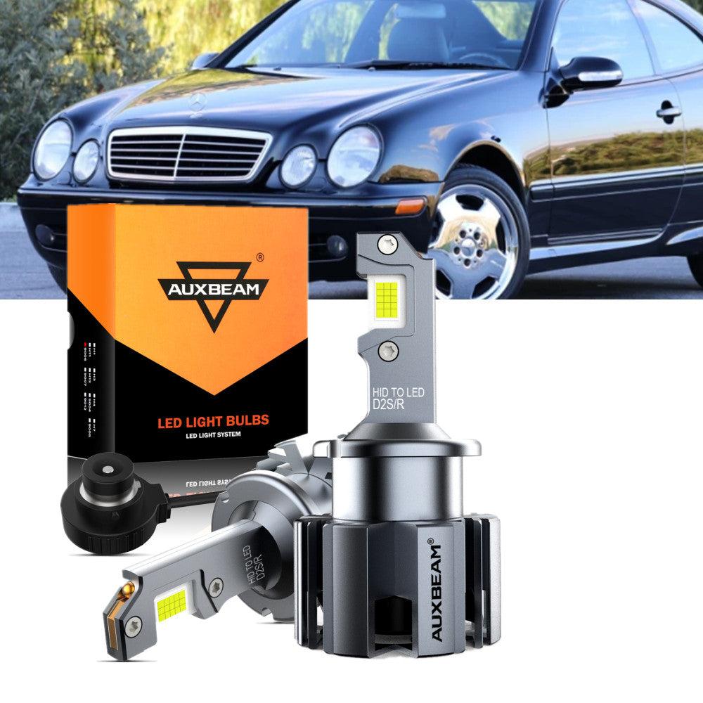 For 2001-2006 Mercedes-Benz CLK55 AMG with HID headlamps LED Light Bulbs High Low Beam Bundle