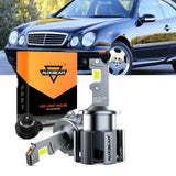For 2001-2006 Mercedes-Benz CLK55 AMG with HID headlamps LED Light Bulbs High Low Beam Bundle