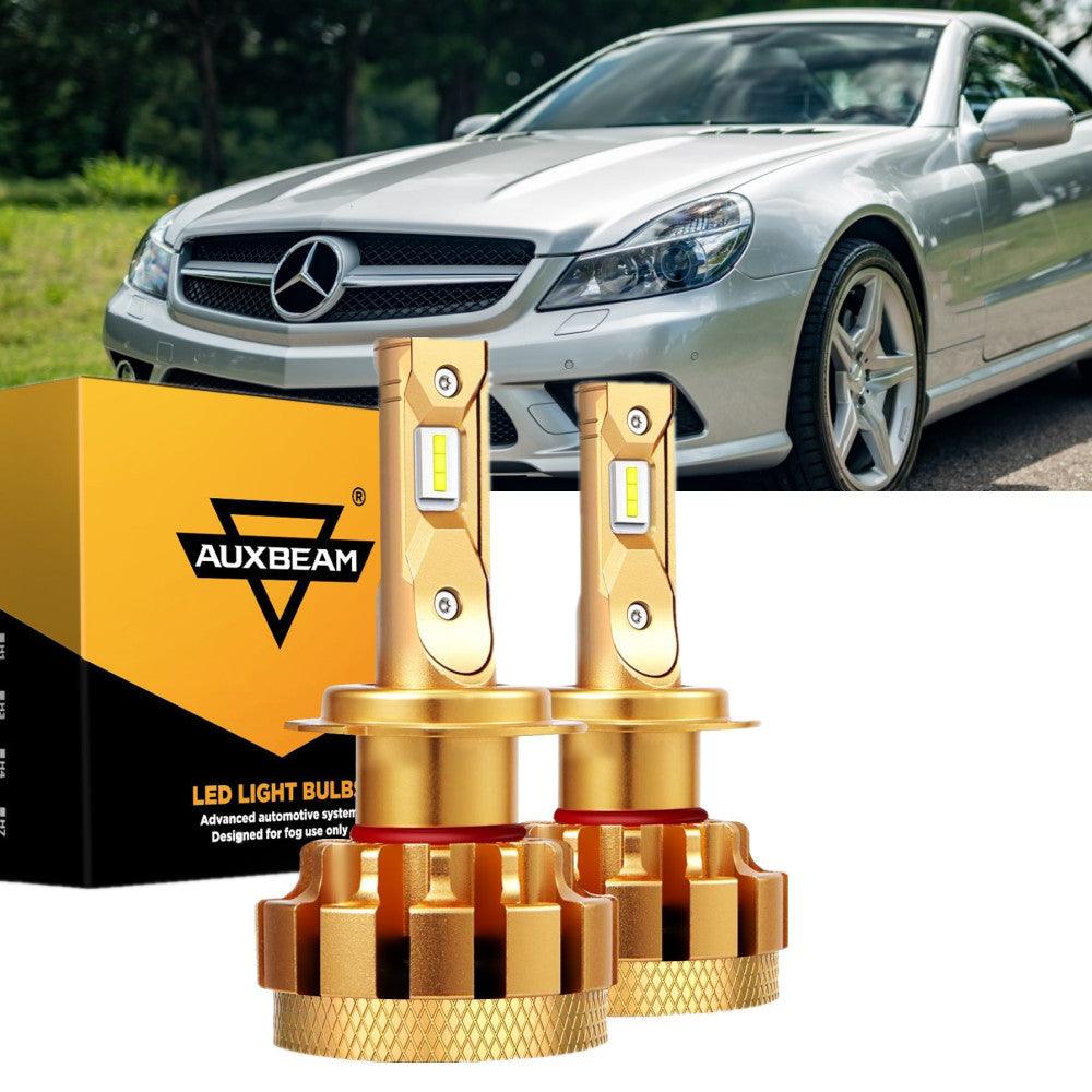 For 2007-2008 Mercedes-Benz SL550 with HID headlamps LED Light Bulbs High Low Beam Bundle