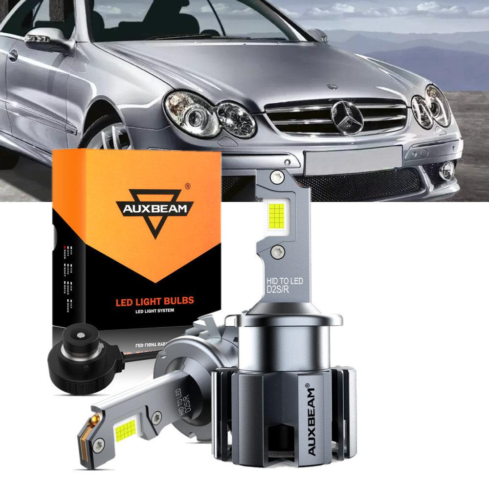 For 2007-2009 Mercedes-Benz CLK550 with HID headlamps LED Light Bulbs High Low Beam Bundle