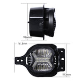 4 Inch LED Fog Lights with White DRL for Jeep Wrangler JL 2018-2021