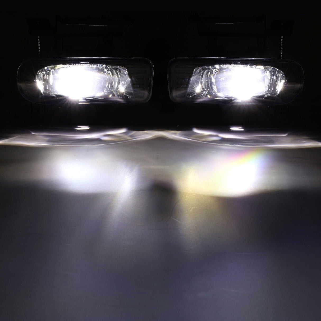 (2pcs/set) 60W DOT Approved LED Fog Lights fit for Chevrolet Silverado 1500/2500 1999 2000 2001 2002, 1500HD/2500HD/3500 2001 2002
