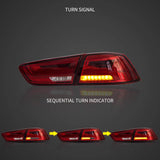 LED Tail Light Assembly With Sequential Turn Signal For 2008-2017 Mitsubishi Lancer & EVO X