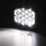 7x5 Inch Rectangle LED Pods White Spot Driving Lights with DRL FOR ATV UTV SIDE BY SIDE 4X4
