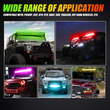 New 22 Inch V-PRO Series Straight RGBW Color Changing Off Road Led Light Bar for ATV UTV SIDE BY SIDES