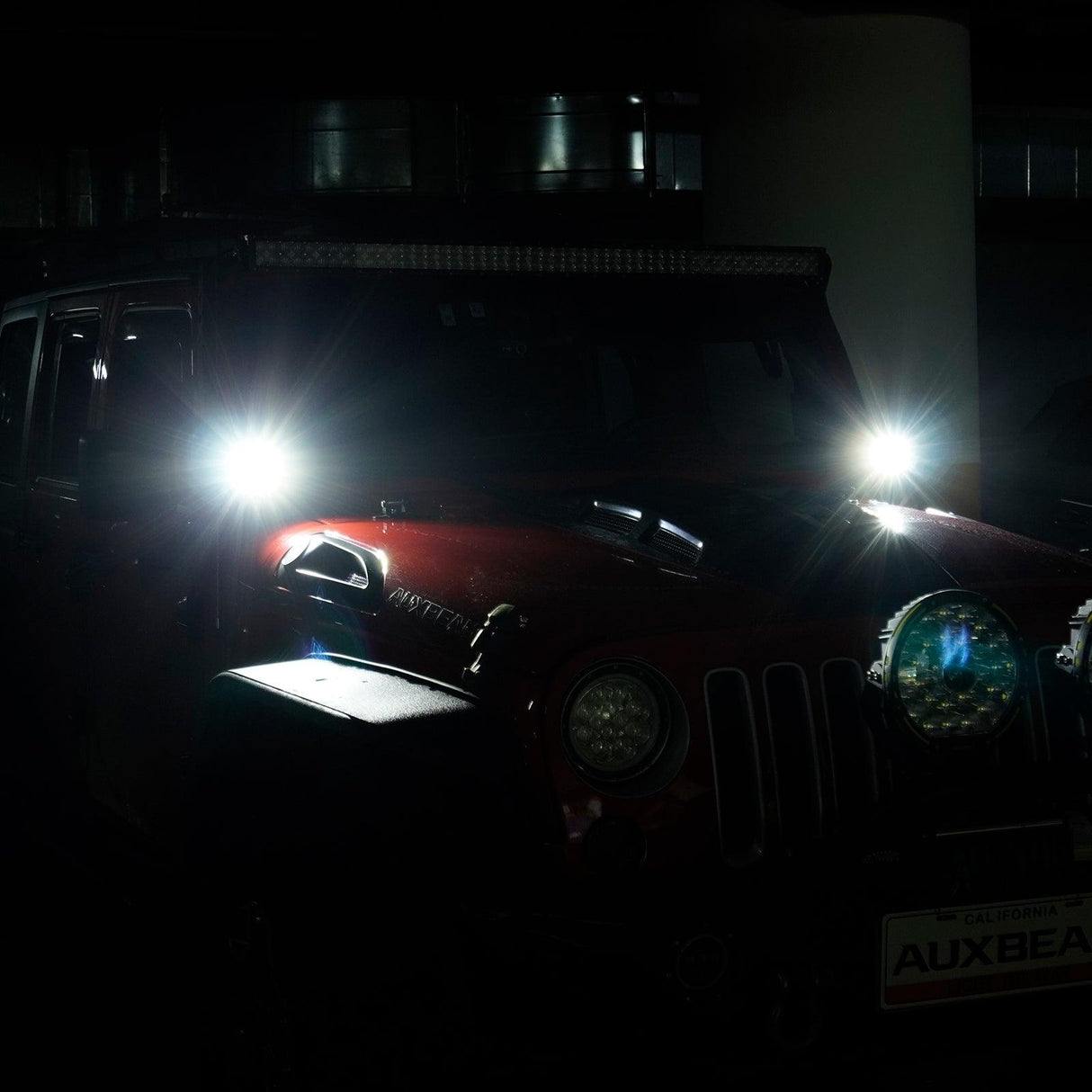 52" 5D-PRO LED Light Bar & 3"LED PODS & 2 IN 1 Design Windshield Mounting Brackets For Jeep Wrangler JK 2007~2017