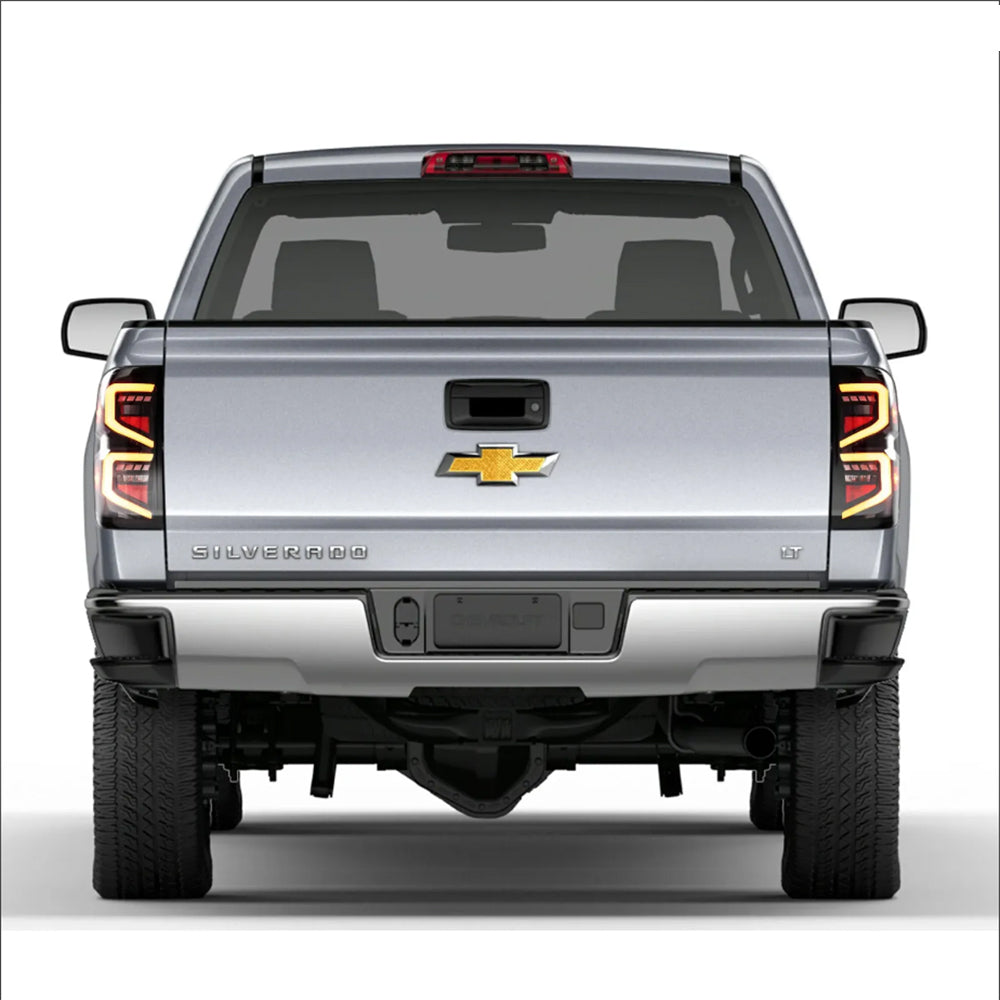 LED Tail Light Assembly With Dynamic Welcome Lighting For 2014-2018 Chevrolet Silverado