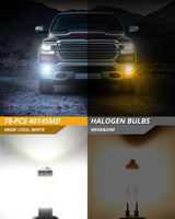 880 885 890 899 892 893 LED Fog Light/DRL Bulbs 6W 2000ML 6500K White | 2 Bulbs