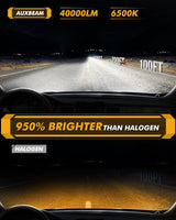 🆕H11/H9/H8/H16JP LED Headlight Bulbs 240W 40000LM GX-ULTRA Series 6500K Cool White | 2 Bulbs