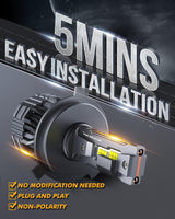H4 LED Headlight Bulbs 110W 24000LM F22 Series High Brightness 6500K Cool White | 2 Bulbs
