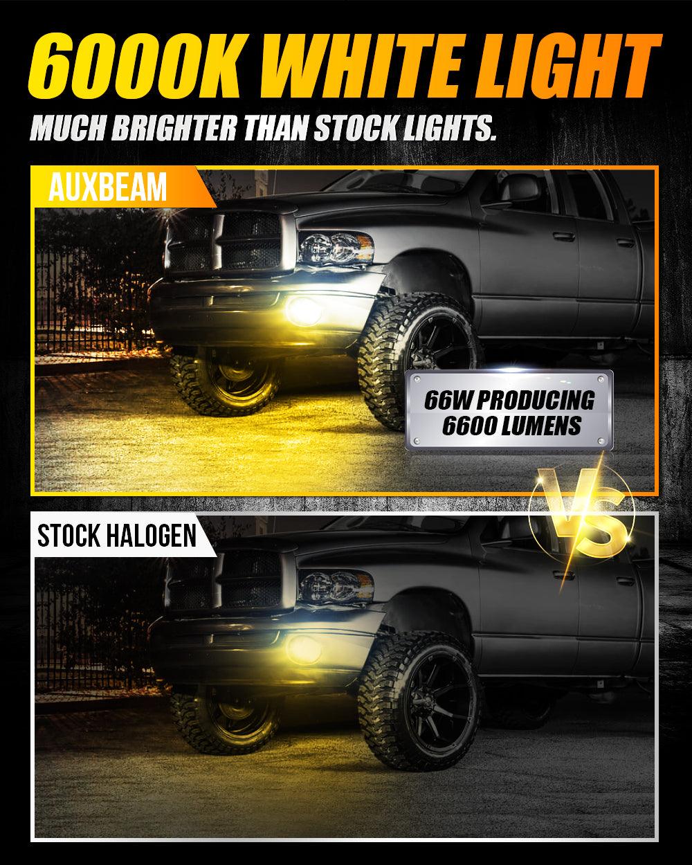 (2pcs/set) LED Fog Light Assembly w/ DRL+ Turn Signal Light for Dodge Ram 1500 2002-2008, Dodge Ram 2500/3500 2003-2009(Black)