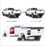 LED II Tail Lights Assembly With Red Turn Signal Clear For 2007-2013 Chevrolet Silverado 1500 2500HD 3500HD 2007-2010 GMC Sierra 1500 2500HD 3500HD
