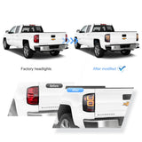 LED Tail Light Assembly With Dynamic Welcome Lighting For 2014-2018 Chevrolet Silverado