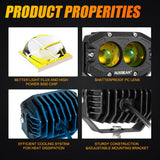 R4 Series | 4 Inch 60W LED Pods Amber Spot Driving Light