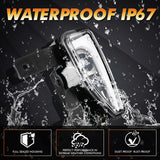 (2pcs/set) 45W DOT Approved LED Fog Lights with DRL for 2016-2018 Chevy Silverado 1500 (Black/Chrome)