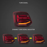 LED Tail Light Assembly With Sequential Turn Signal For 2009-2017 Volkswagen Polo 5th Gen (LWB/SWB）