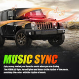 New 22 Inch V-PRO Series Straight RGBW Color Changing Off Road Led Light Bar for ATV UTV SIDE BY SIDES