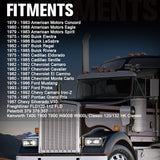 4x6 Inch DOT Sealed Beam LED Headlights with DRL For Peterbilt Kenworth Freightinger Ford Chevrolet