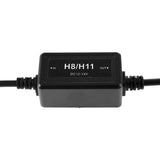 H11/H9/H8 C10-MODEL Enhanced LED Headlight Bulbs Canbus Decoder Anti-Flicker Hyper Flash No Warning Harness Resistor Conversion Kit 2pcs/set