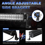 5D Series 50 Inch Combo Beam Dual Row Curved Off Road LED Light Bar