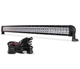 22 Inch-52 Inch 5D Series Straight/Curved Combo Beam Double Row LED Light Bar for 2015 Chevy Silverado 1500 2500 3500